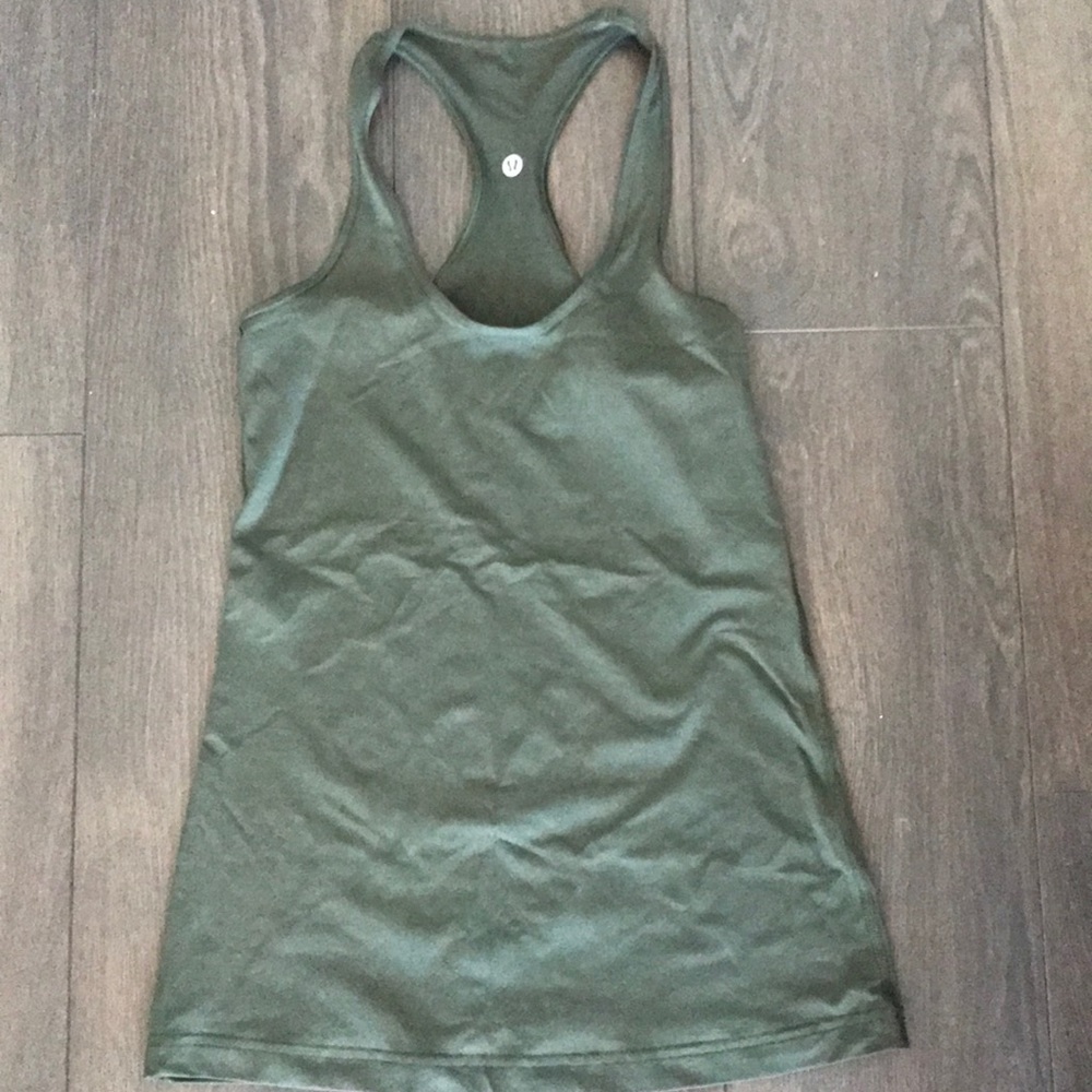 Army Green Lululelom Tank Top